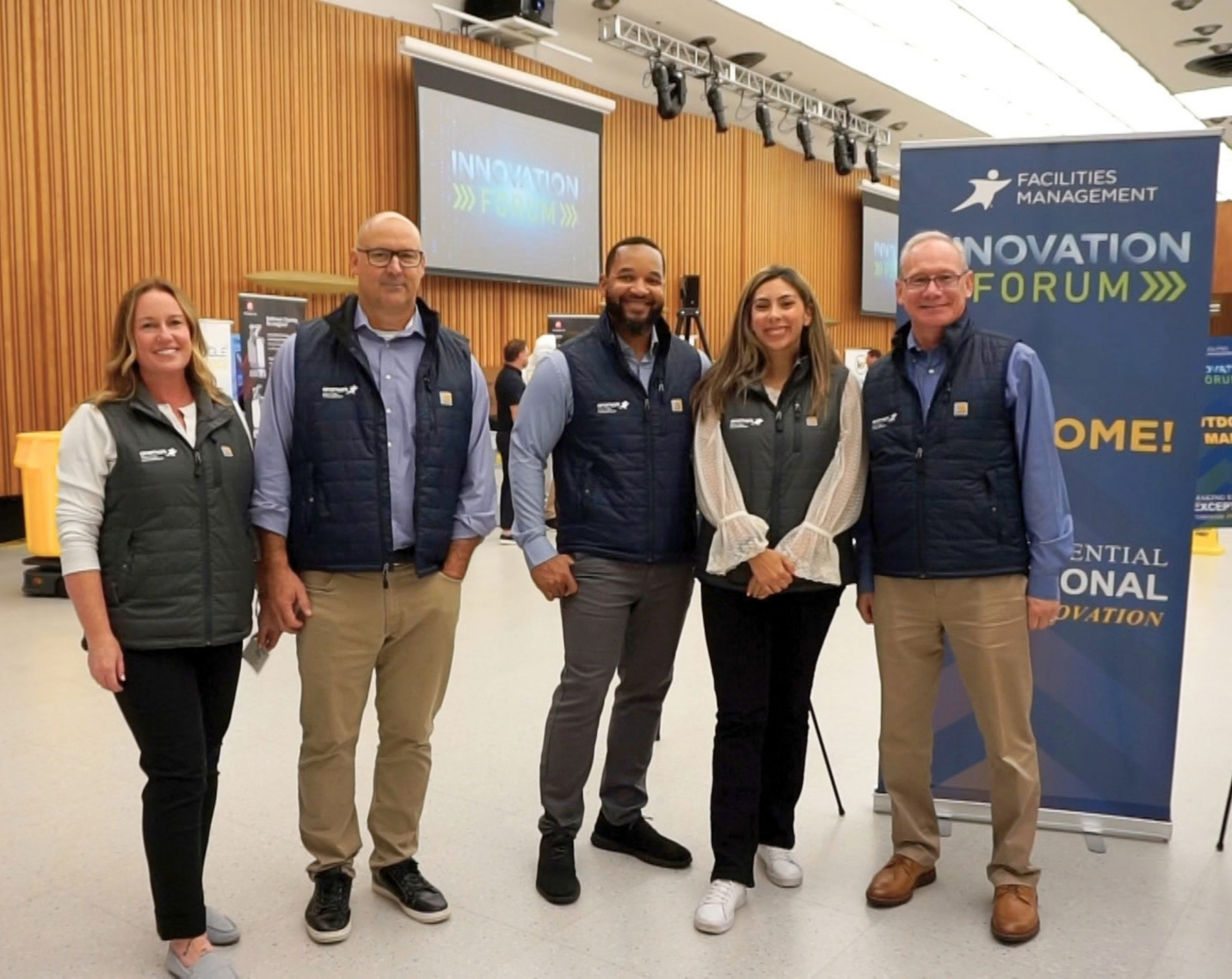 Aramark Facilities Management team members at the Aramark Facilities Management Innovation Forum.